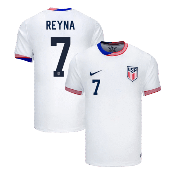 Nike REYNA #7 Authentic Soccer Jersey USA Nation Home Shirt 2024