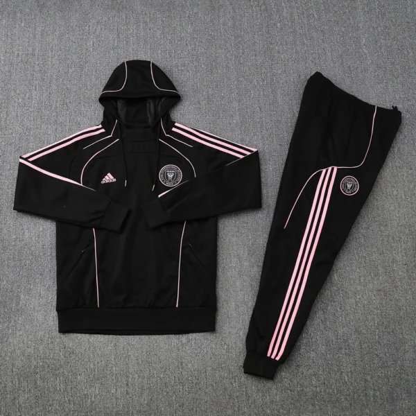 Inter Miami Hoodie Training Kit (Sweatshirt+Pants) Black 2025-26