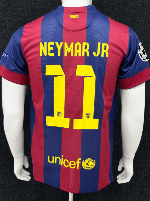1415 Barcelona Home Jersey Football Top Neyma.R JR 11 Short Sleeves Barca Retro Soccer Jersey