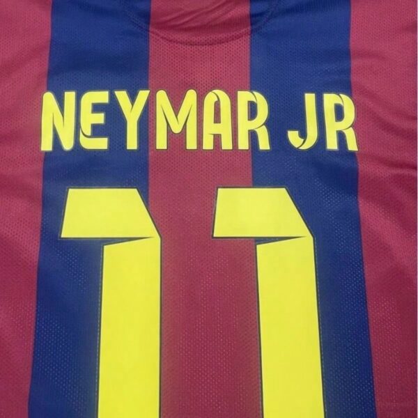 1415 Barcelona Home Jersey Football Top Neyma.R JR 11 Short Sleeves Barca Retro Soccer Jersey