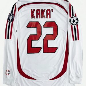 AC Milan Jersey 2006/2007 KAKA 22 Long Sleeve Retro Vintage Football Jersey Sports Top