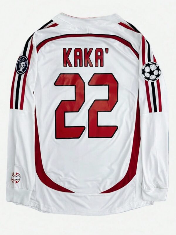AC Milan Jersey 2006/2007 KAKA 22 Long Sleeve Retro Vintage Football Jersey Sports Top