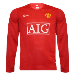 07/08 Man U Long Sleeve Home Retro Jersey
