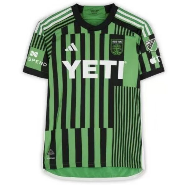 Ethan Finlay Austin FC Autographed Match-Used #13Green Jersey from the 2024 MLS Season -Size SFanatics Authentic Certified-Soccer Memorabilia