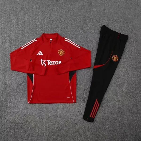 Manchester United Training kit (Sweatshirt+Pants) Red 2025-26