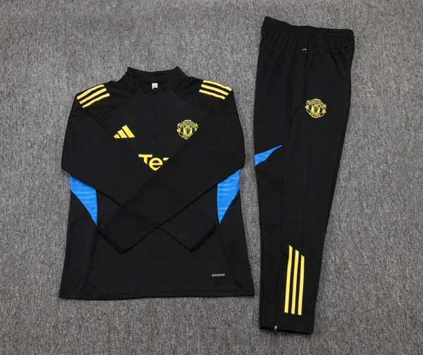 Manchester United Training Kit (sweatshirt+Pants) Black 2025-26