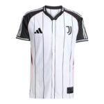 25/26 Men's Juventus Short-Sleeved Baseball Shirt Football Jersey Stripes White