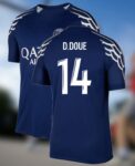 (Full Print Logo Two Sides) 2024-2025 (D.Doue 14)Sport Fan Outfit, Gift For Him