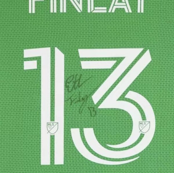 Ethan Finlay Austin FC Autographed Match-Used #13Green Jersey from the 2024 MLS Season -Size SFanatics Authentic Certified-Soccer Memorabilia