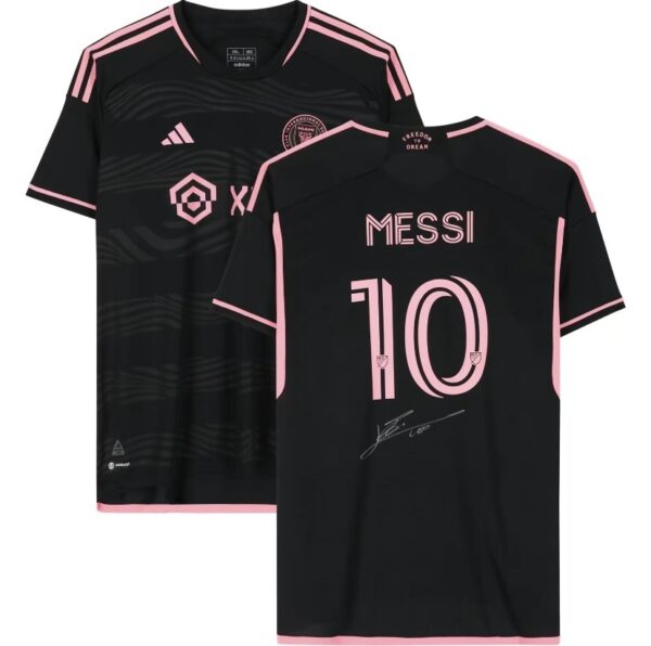 Lionel Messi Inter Miami CF Autographed 2022-23 Black Adidas Authentic Jersey-Fanatics Authentic Certified-Soccer Memorabilia