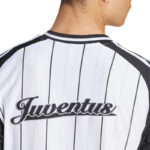 25/26 Men's Juventus Short-Sleeved Baseball Shirt Football Jersey Stripes White