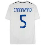Fabio Cannavaro Real Madrid Autographed 2024-25 White Home Adidas Jersey - BAS - Fanatics Authentic Certified - Soccer Memorabilia