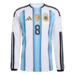 Enzo Fernandez 2026 Argentina Long Sleeve Home Jersey