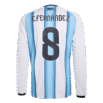 Enzo Fernandez 2026 Argentina Long Sleeve Home Jersey