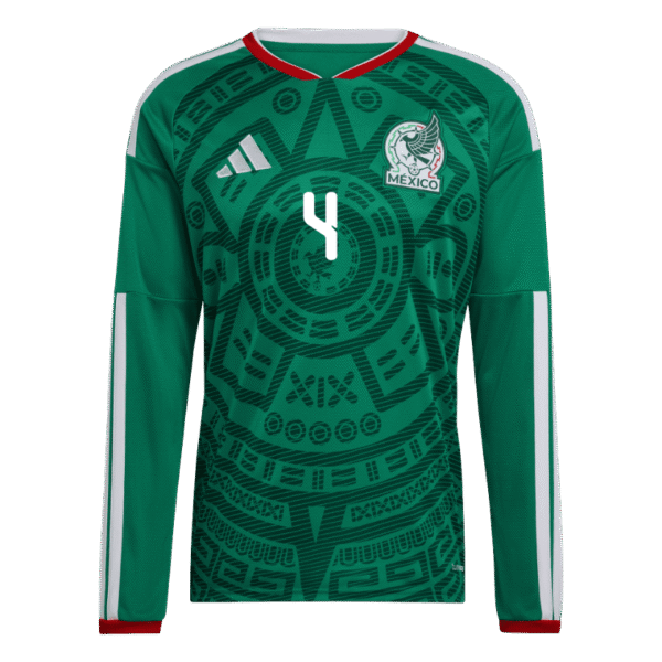 Edson Alvarez 2026 Mexico Long Sleeve Home Jersey