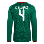 Edson Alvarez 2026 Mexico Long Sleeve Home Jersey