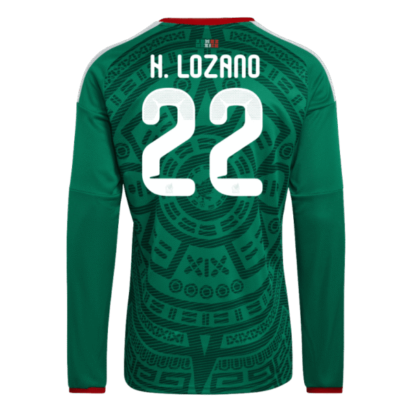 Hirving Lozano 2026 Mexico Long Sleeve Home Jersey