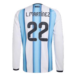 Lautaro Martinez 2026 Argentina Long Sleeve Home Jersey