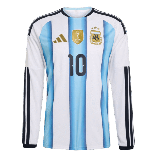 Lionel Messi 2026 Argentina Long Sleeve Home Jersey