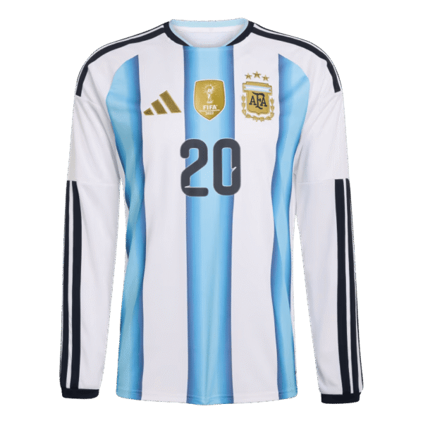 Alexis Mac Allister 2026 Argentina Long Sleeve Home Jersey
