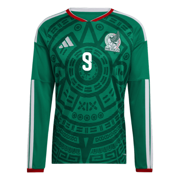 Raul Jimenez 2026 Mexico Long Sleeve Home Jersey