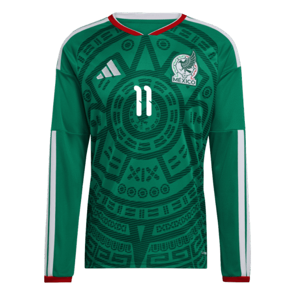 Santiago Gimenez 2026 Mexico Long Sleeve Home Jersey