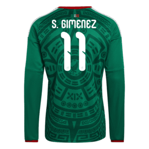 Santiago Gimenez 2026 Mexico Long Sleeve Home Jersey