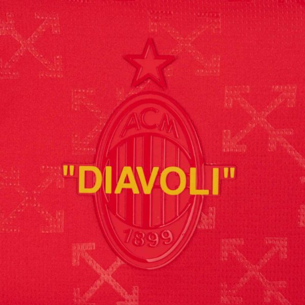 24/25 AC Milan x Off White Red Jersey