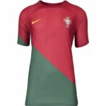 Bruno Fernandes Portugal National Team Autographed 2022-23 Home Jersey-Front Signed-Fanatics Authentic Certified-Soccer Memorabilia