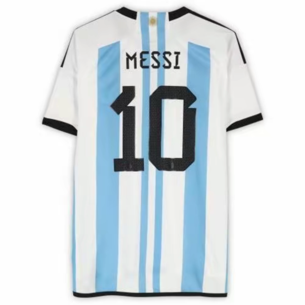 Lionel Messi Argentina National Team Autographed 2024 adidas Replica Jersey - Front Signed - World Cup Champions Patch - Fanatics Authentic Certified - Soccer Memorabilia