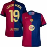 2425 Barcelona Home Co-branded Yamar Champions League Player Edition Away Lewandowski jersey Rafinha jersey