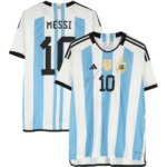 Lionel Messi Argentina National Team Autographed 2024 adidas Replica Jersey - Front Signed - World Cup Champions Patch - Fanatics Authentic Certified - Soccer Memorabilia