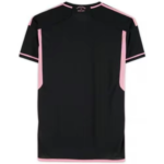 Lionel Messi, Luis Suarez, and Sergio Busquets Inter Miami CF Autographed 2023 Black Adidas Authentic Jersey - Front Signed - Fanatics Authentic Certified - Soccer Memorabilia