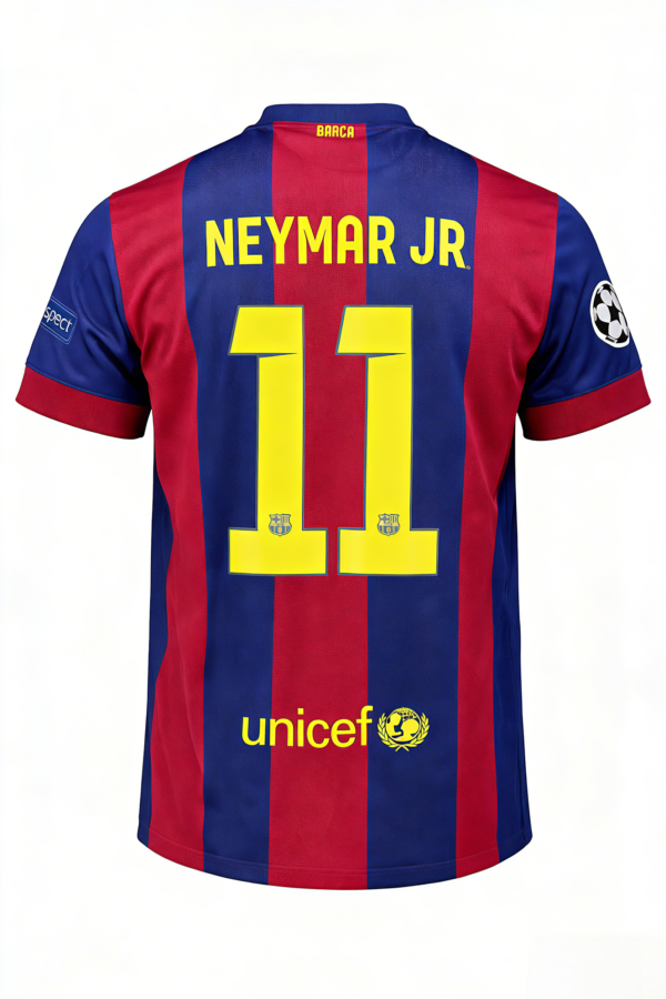 1415 Barcelona Home Jersey Football Top Neyma.R JR 11 Short Sleeves Barca Retro Soccer Jersey