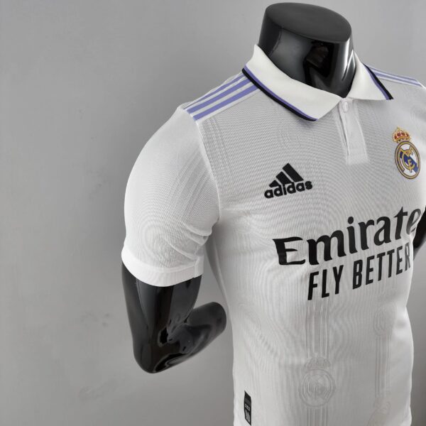 Real Madrid home shirts for the 2022 - 2023 season