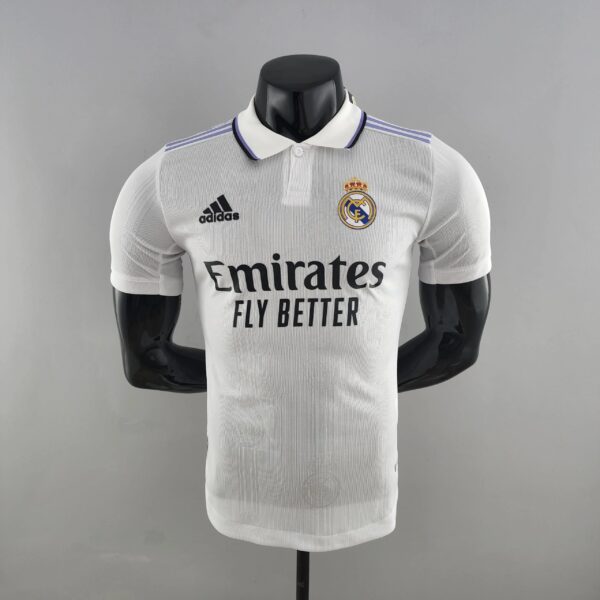 Real Madrid home shirts for the 2022 - 2023 season