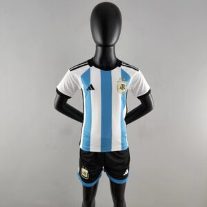 Argentina Men's Football Team 2022 Season Home Shirt (Children's Version)